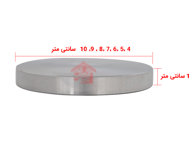 ابعاد فلنچ شیشه
