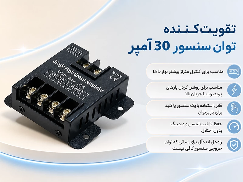 تقویتکننده توان سنسور 30 آمپر