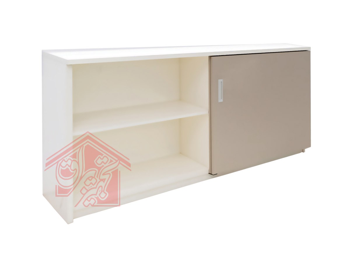 مکانیزم تاپ لاین سـبک سقفی دو درب بدون پروفیل کف جهت درب های چوبی فانتونی