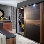 مکانیزم درب ریلی کمدی تاپ لاین توکار اسلیم ملونی 11010