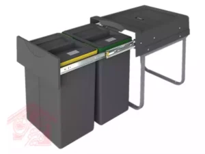 سطل زباله دوقلو با ظرفیت بالا