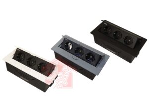 پریز روی صفحه کابینت سه سوکت تیسا