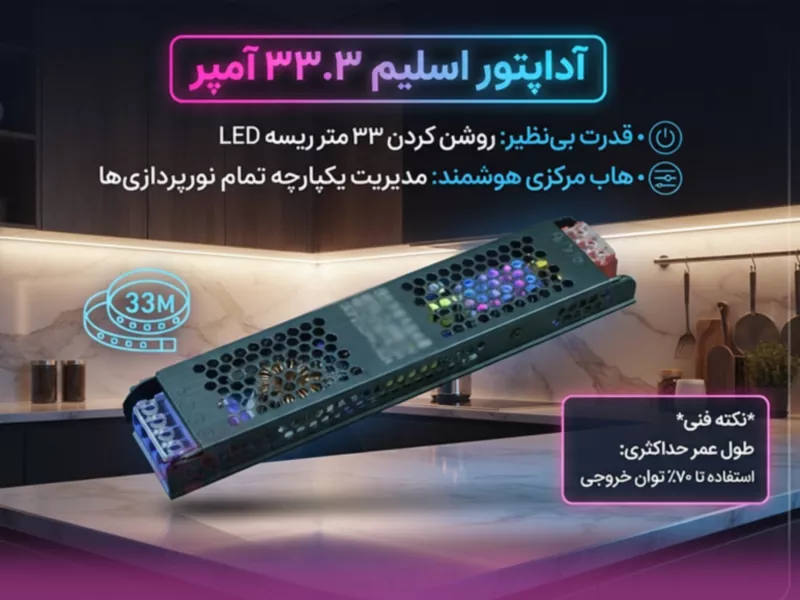 آداپتور اسلیم 33.3 آمپر