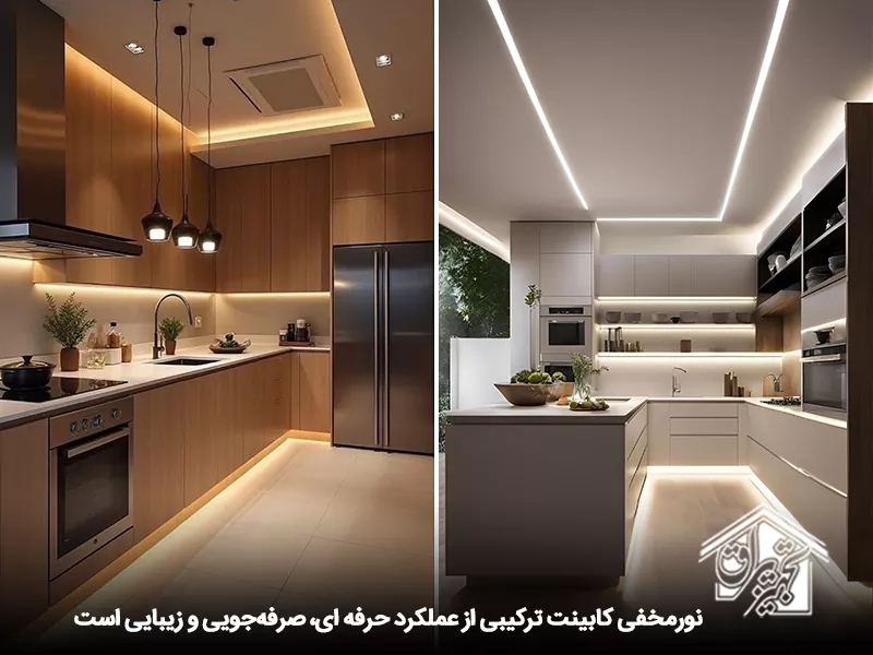 مزایای نور مخفی کابینت