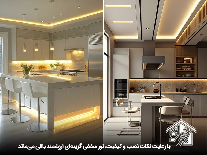 معایب نور مخفی کابینت