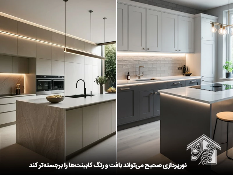 کابینت سفید طوسی 20