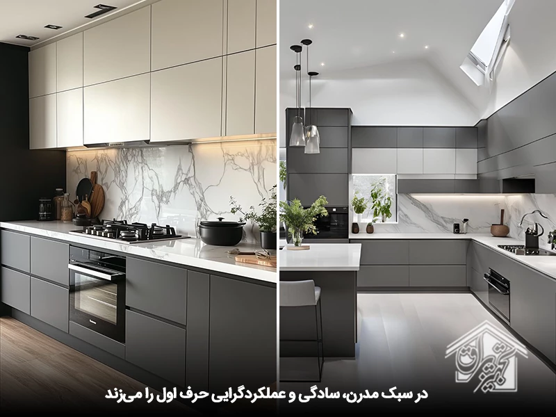 کابینت سفید طوسی 21
