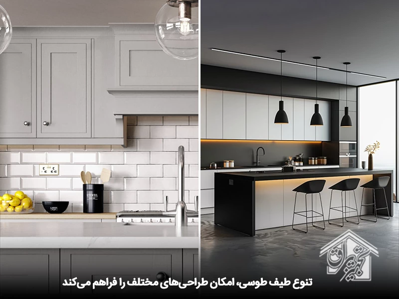 کابینت سفید طوسی 7