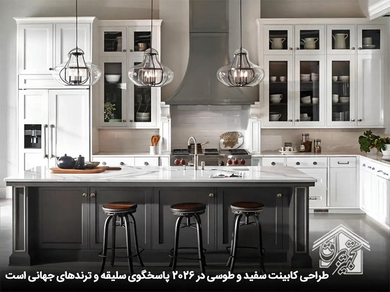 -انتخاب رنگ کابینت بر اساس نیاز و سلیقه-