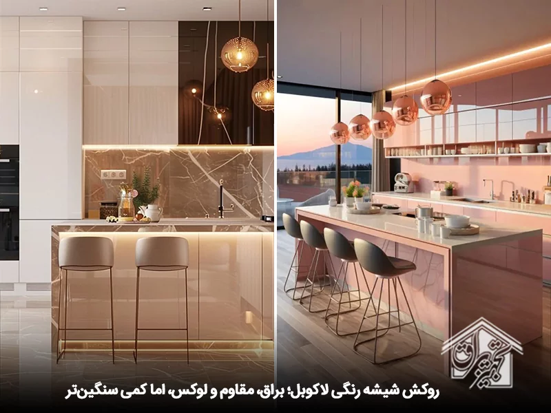 زیباترین مدل کابینت های گلاس 18