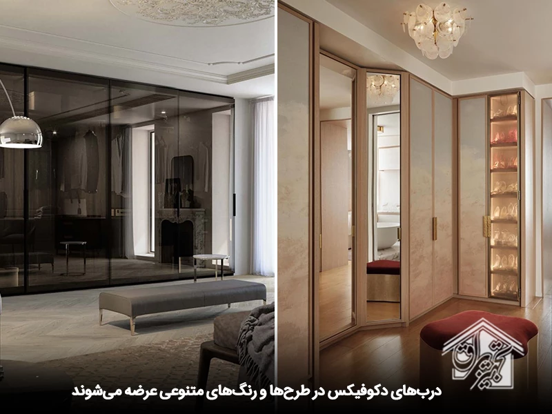 نصب آینه روی کمد دیواری 6