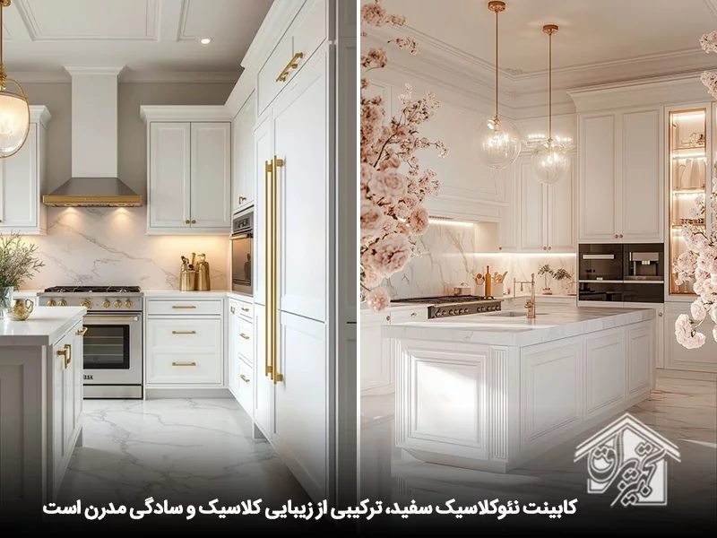 بهترین مدل کابینت امدیاف سفید 11