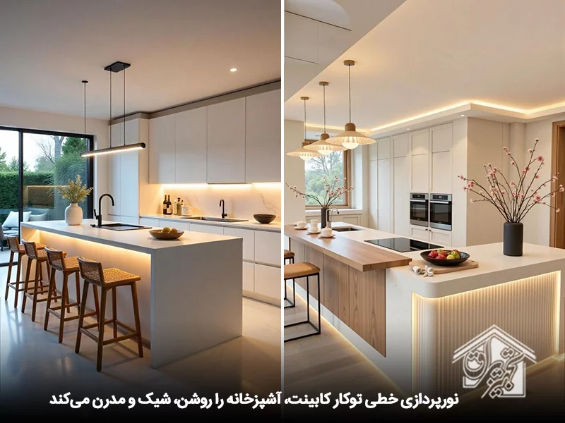 بهترین مدل کابینت امدیاف سفید 21