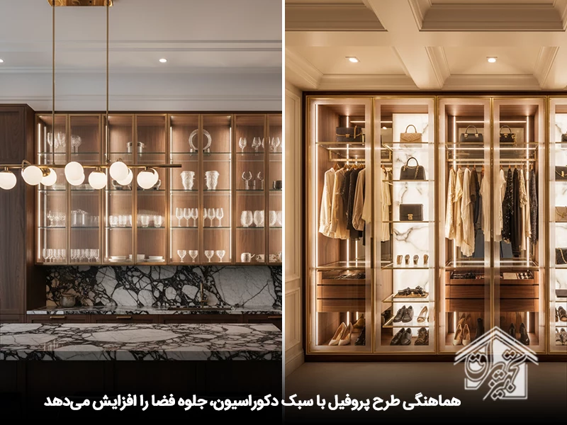 قیمت درب فریم لس شیشه ای کابینت