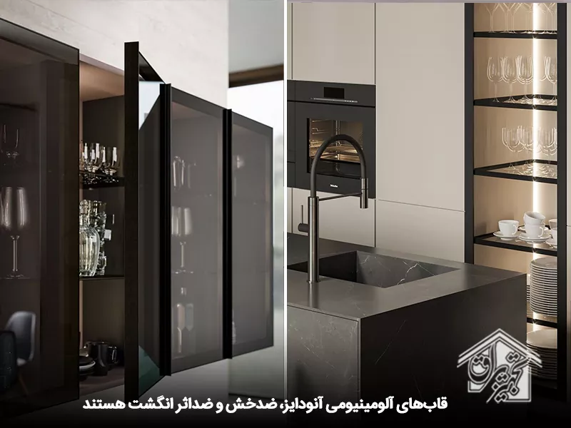 کابینت شیشه دودی 12