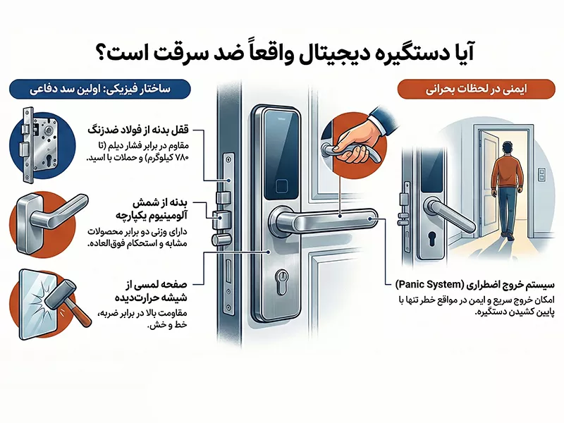 آیا قفلهای اثر انگشتی و دیجیتال هک میشوند 2