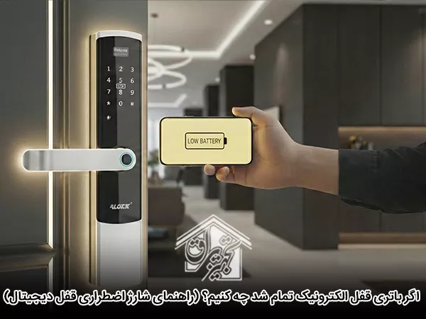 تمام شدن باتری قفل الکترونیک