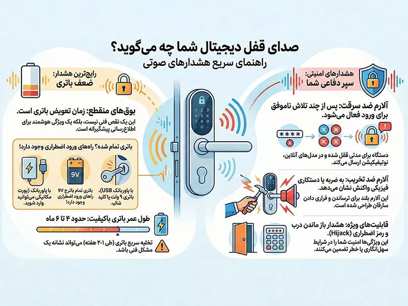 صدای قفل دیجیتال شما چه می گوید؟