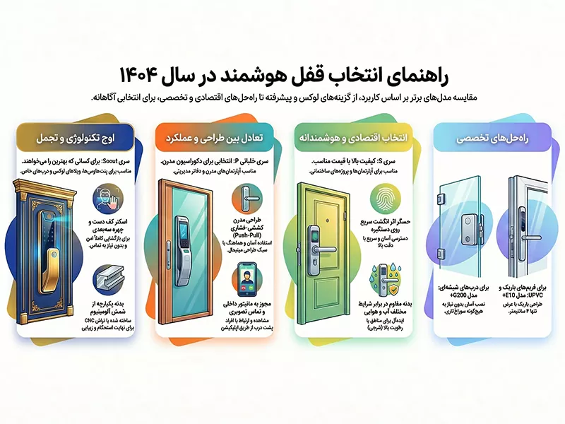 راهنمای انتخاب قفل هوشمند در سال 1404