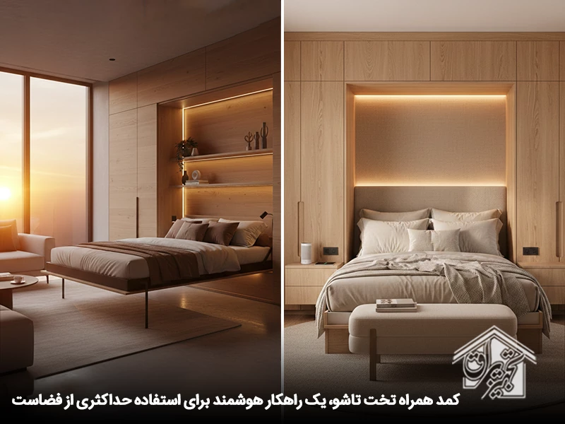 کمد همراه تخت تاشو (Murphy Bed)