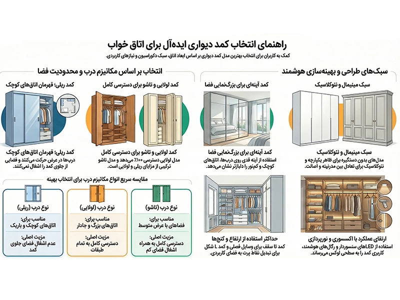 راهنمای انتخاب کمد دیواری