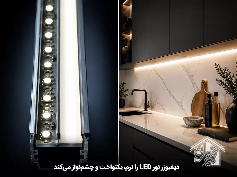 دیفیوزر | برای نور یکدست و جلوگیری از خیرگی