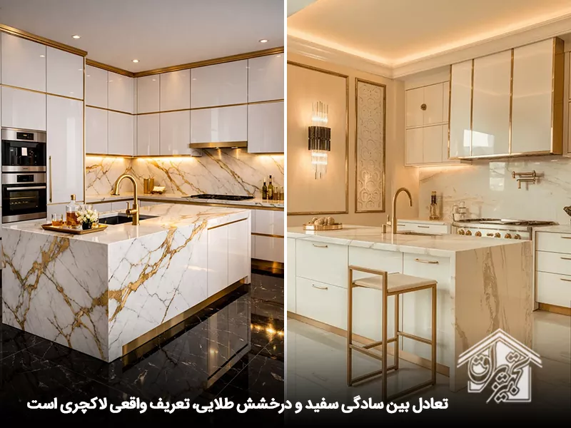 تعادل بین سفید و طلایی