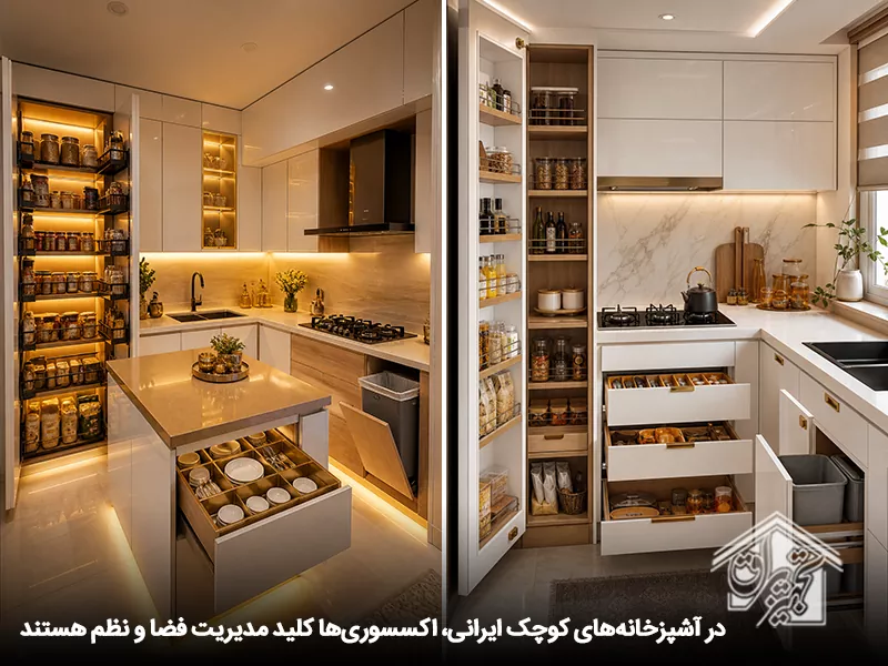 کاربرد اکسسوری در آشپزخانه کوچک ایرانی