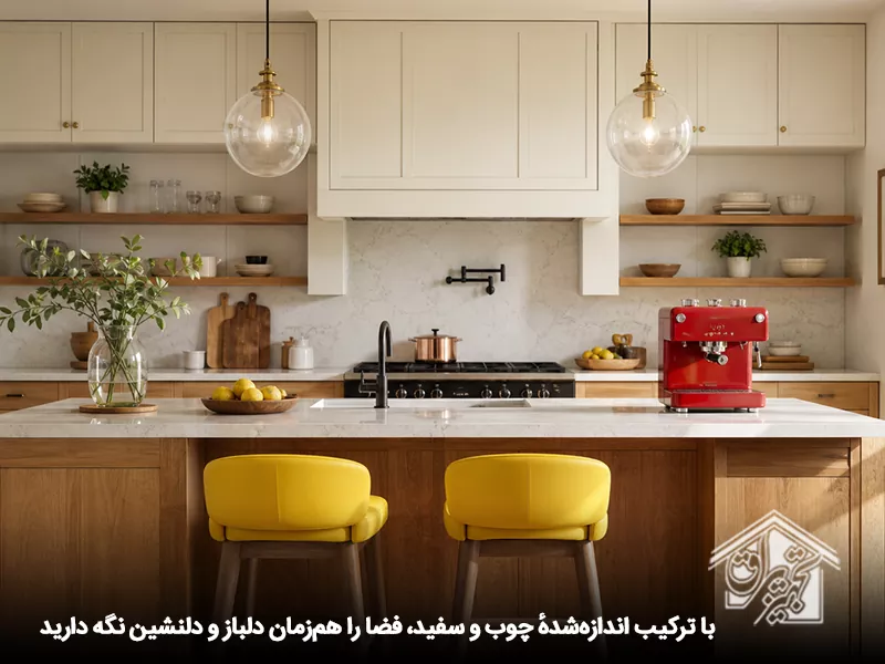 تناسب بین سفید و چوب