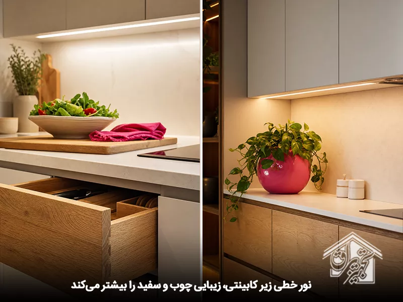 نور خطی زیر کابینتی