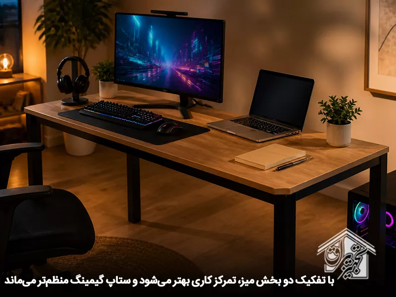 میز مشترک برای درس، کار و بازی