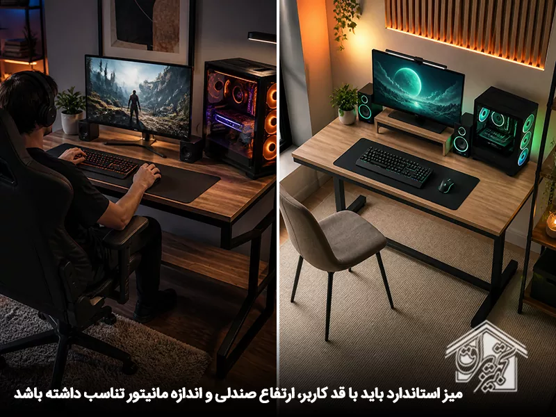 میز گیمینگ ایرانی استاندارد