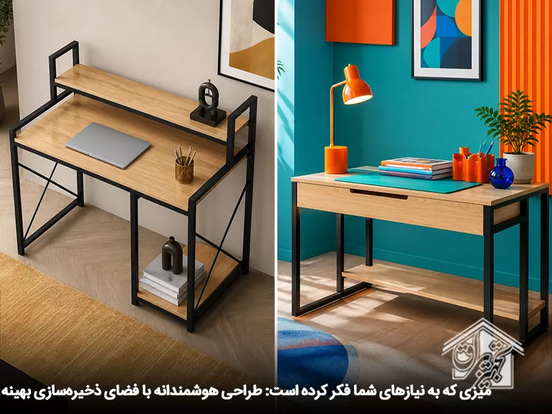 طراحی هوشمندانه میز تحریر مدرن