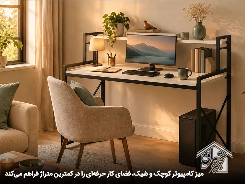 میز کامپیوتر کوچک و شیک