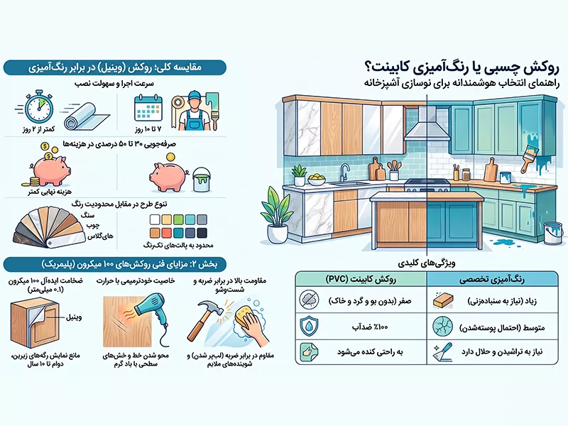 کاور کابینت یا رنگ کابینت