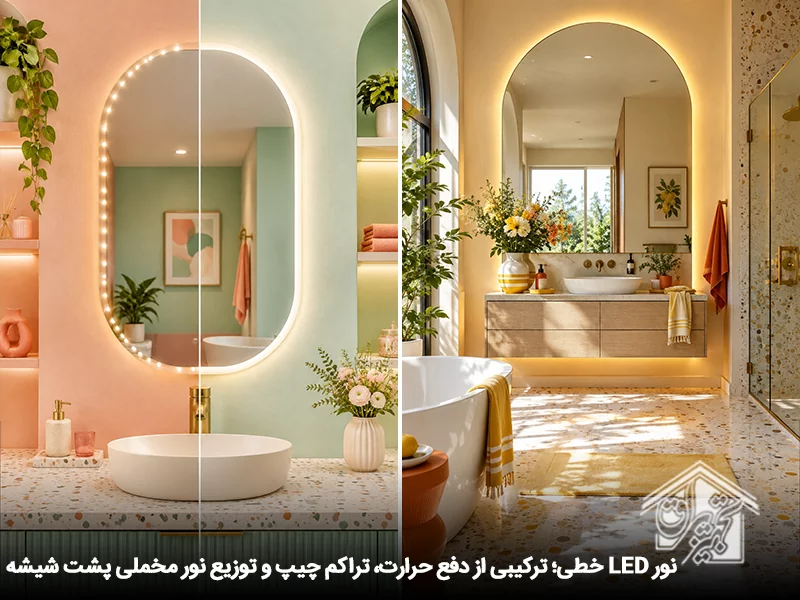 نقش نور خطی در ساخت آینه بک لایت