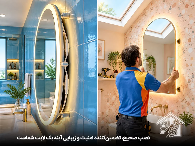 نحوه نصب آینه بک لایت به روش صحیح