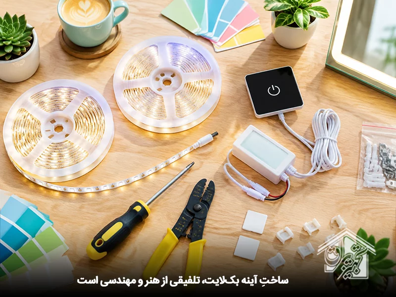 تلفیق هنر و مهندسی در نحوه ساخت آینه بک لایت