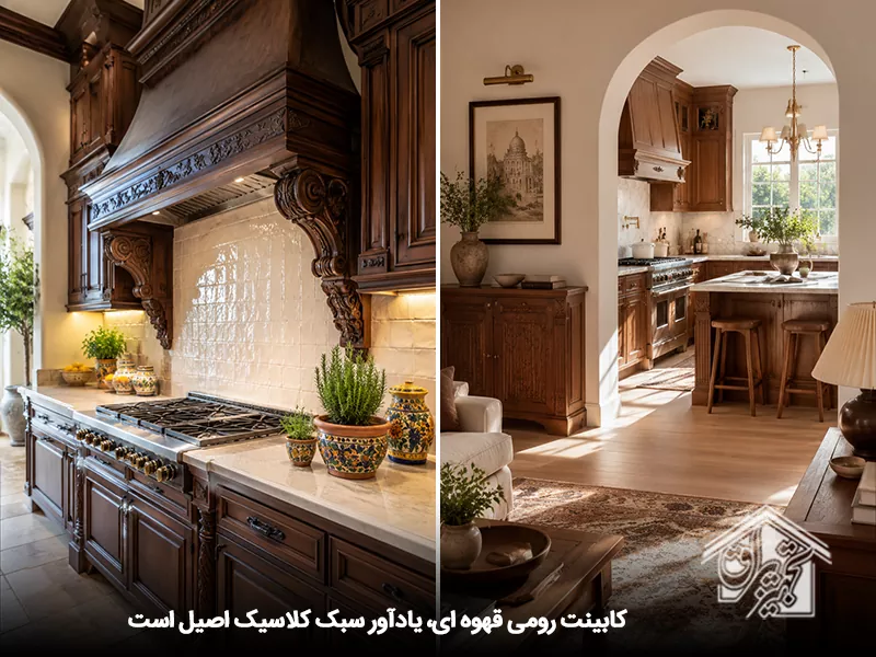 کابینت رومی قهوه ای