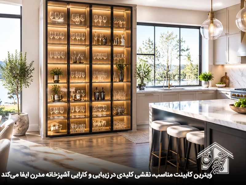 نقش باکس ویترین کابینت در زیبایی آشپزخانه
