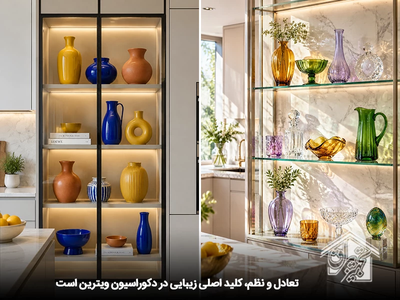 تعادل و نظم در چیدمان باکس ویترین کابینت